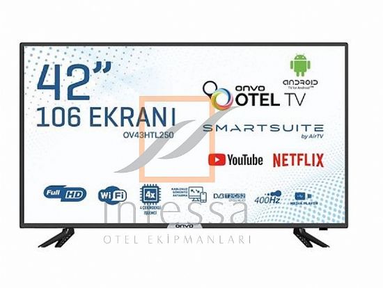 ONVO- 42 inch  Interaktif Otel TV – 106 cm